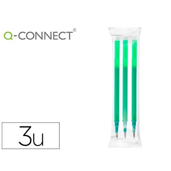 Grön Q-CONNECT raderbar rollerball - set om 3 Grön
