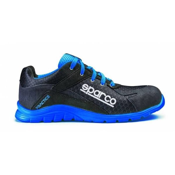 Säkerhetsskor - Sparco - Practice 07517 S1P SRC - Ultralätta - Överdel i 3D-mesh - Unisex Svart 45