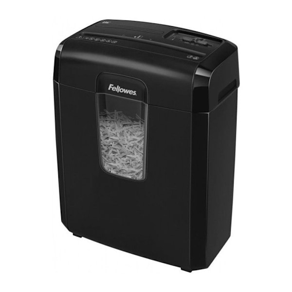 Fellowes 8С, Cross fragmentering, 22 cm, 11 L, 446 ark, knappar, 4 x 35