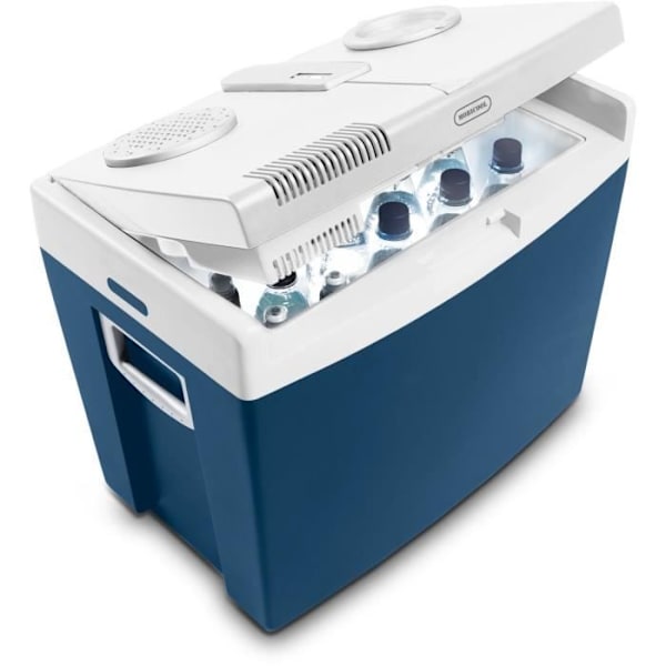 MOBICOOL MT 35 W termoelektrisk kylare - 33 L - Kyla/värme - 2 hjul Blå och vit