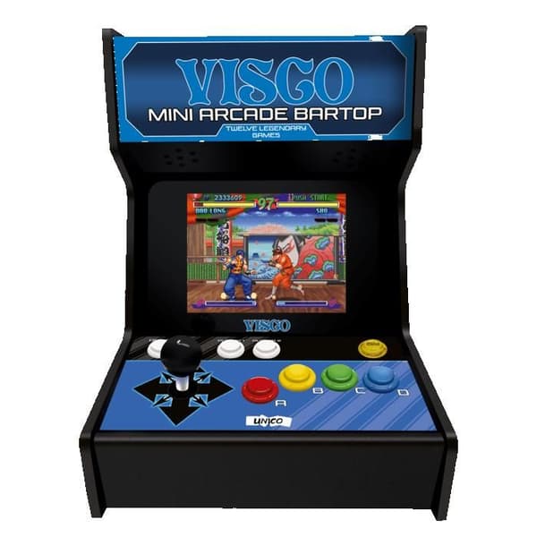 VISCO Mini Borne d'Arcade typ BARTOP + 12 Spel