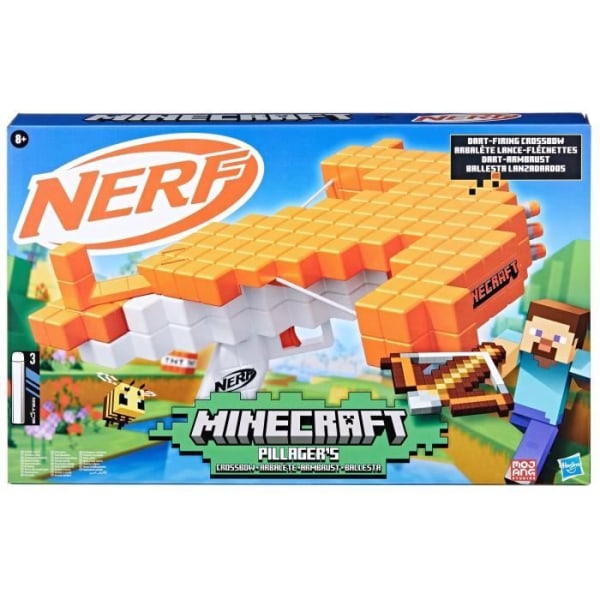 Nerf Minecraft armborst Pillagers armborst - NERF - Skjutspel - Flerfärgad - Ålder 8 och uppåt