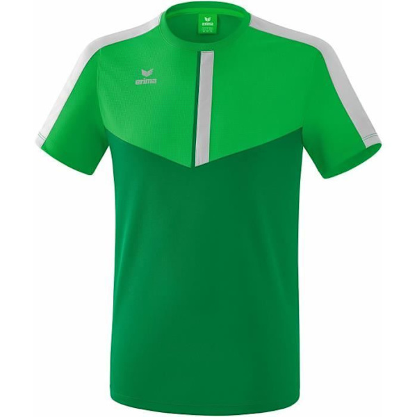 Erima Squad junior t-shirt Ljusgrön/mörkgrön/silver 8 år