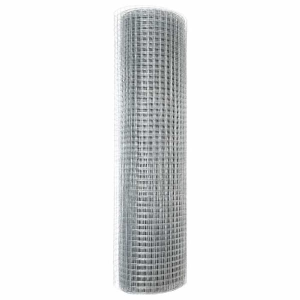 vidaXL Stängsel i svetsad tråd Silver 42004945
