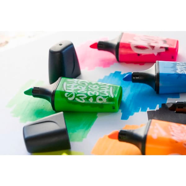 Marker - STABILO - BOSS MINI - Orange - Sned spets - Vattenbaserat bläck orange