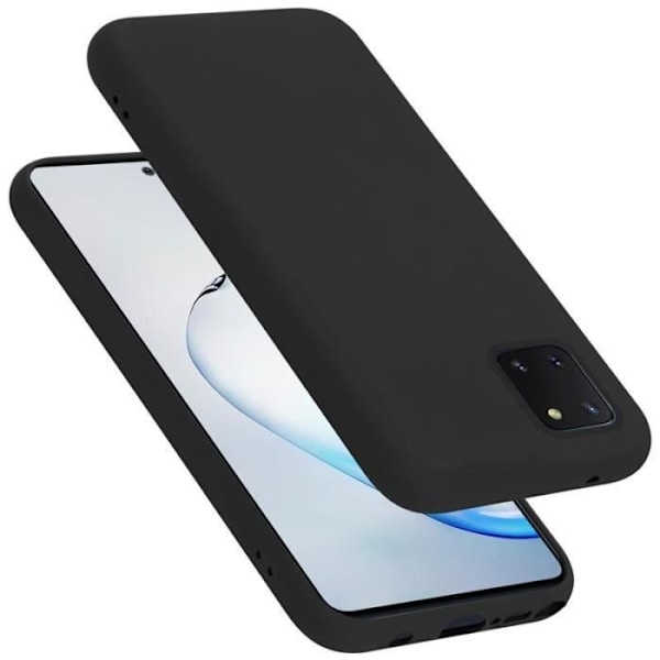 Coque - CADORABO - Samsung Galaxy A81/Note10 Lite/M60S - Flexibel silikon TPU - 360° skydd - Halkfri Svart