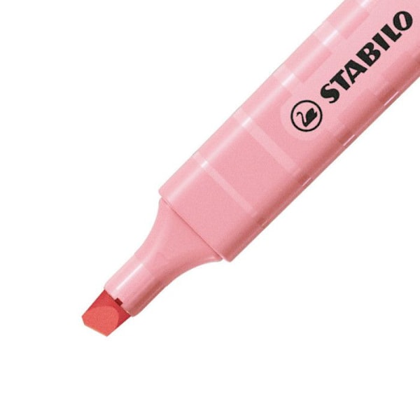 Evidenzierare - Stabilo - Swing Cool - Rosa Antico - Vattenbaserad bläck - 2 linjebredder Rosa Antico