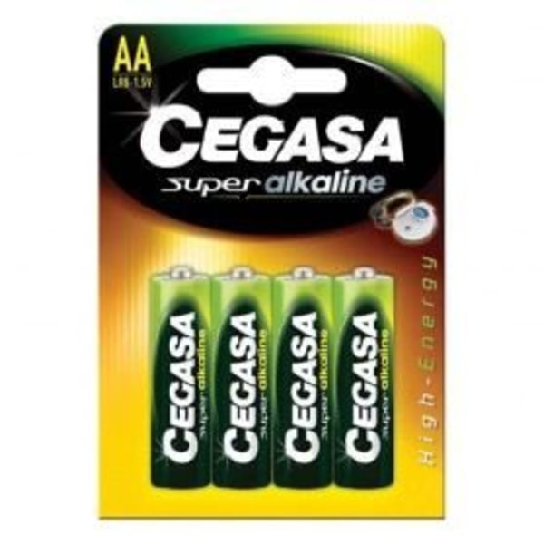Set med 4 LR06 - AA alkaliska batterier