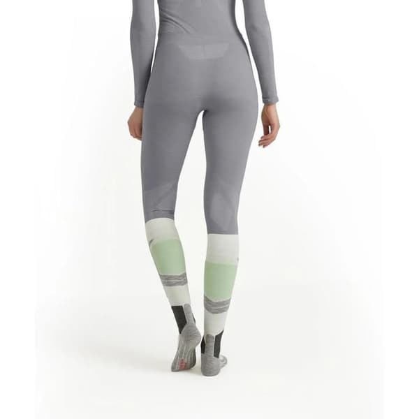Legging dam Falke Wool-Tech - grå/melerad grå/lavendel XS