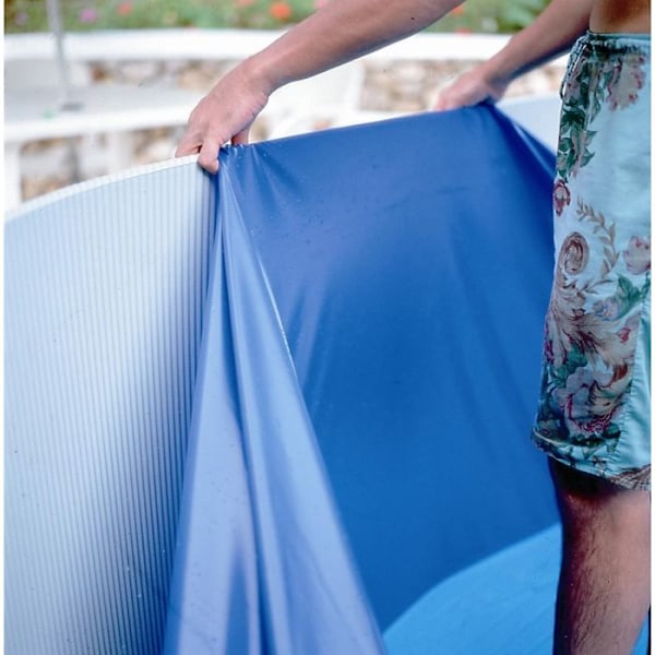 Vanligt blått foder för GRE rund pool - Ø300 x H90 cm - Anti-UV-skydd Blå