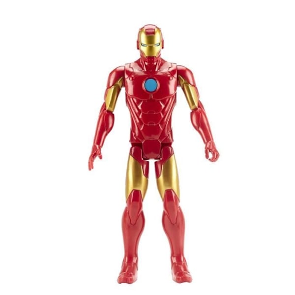 Iron Man Figure 30 cm, Avengers Titan Hero Series leksak för barn från 4 år och uppåt, Marvel Flerfärgad