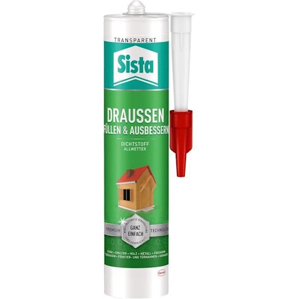 Sista SLOTR tätningsmassa för utomhus Transparent