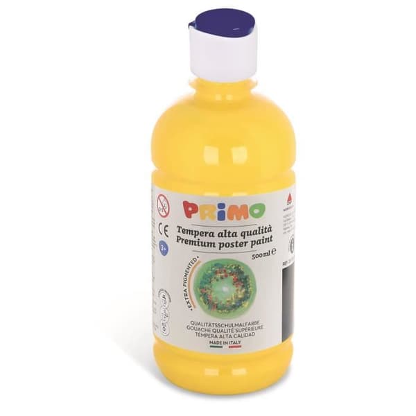 Flaska Gouache Hög Kvalitet 500 ml Lock Flödeskontroll Gul Citron 211