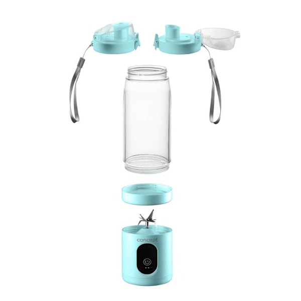 Blender - Koncept - SM4002 - 600 ml - Litiumjonbatteri - 17000 varv/minut blå