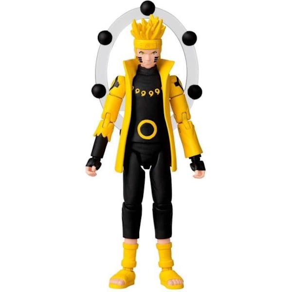 Anime Heroes Naruto Shippuden Figur - Sage of Six Paths Mode - BANDAI Gult, svart och vitt