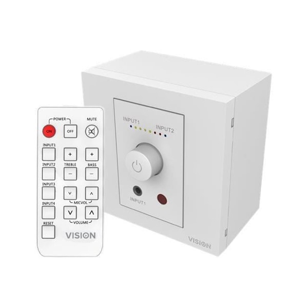 Vision TC3-AMP förstärkare - vit - 25W RMS - väggmontering