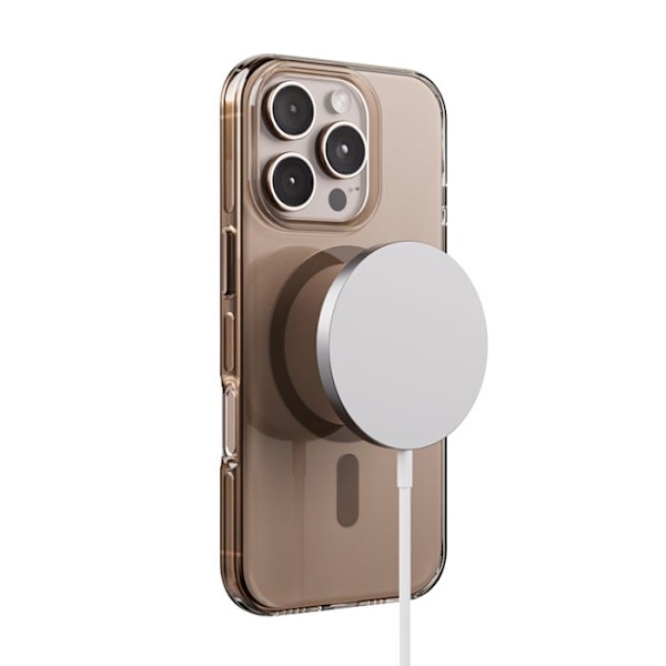 Coque iPhone 16 Pro MagSafe (öken) Crong Clear MAG Pro