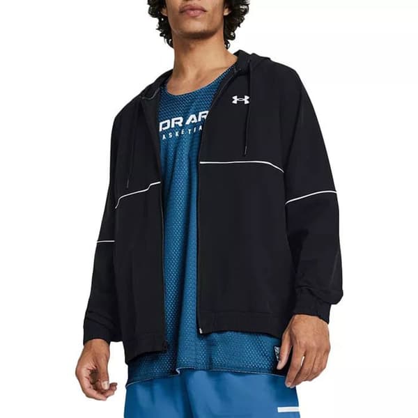 Under Armour Zone Woven träningsjacka SVART VIT M