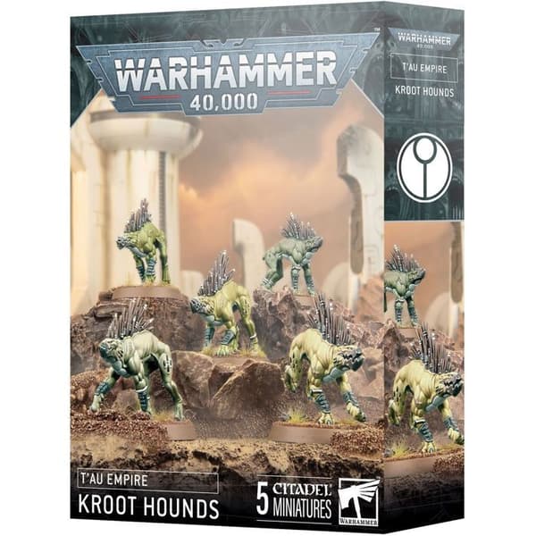 Figur - GAMES WORKSHOP - T'au Empire - 5 figurer - 12 år - Grå grön