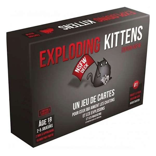 Kortspel - Exploding Kittens: NSFW Edition - Asmodee - Festspel för vuxna Flerfärgad