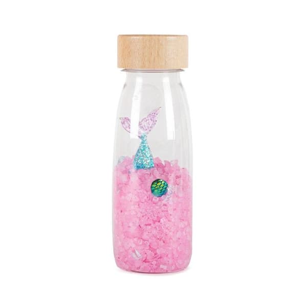 Petit Boum | Sensorisk flaska Ljud Siren - Rosa - 14 x 4 cm Ros