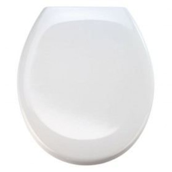 WENKO Toalettsits med säkerhetsanordning Premium Ottana vit, clip-on toalettsits med fäste i rostfritt stål, Fix-Clip, Duroplast Vit