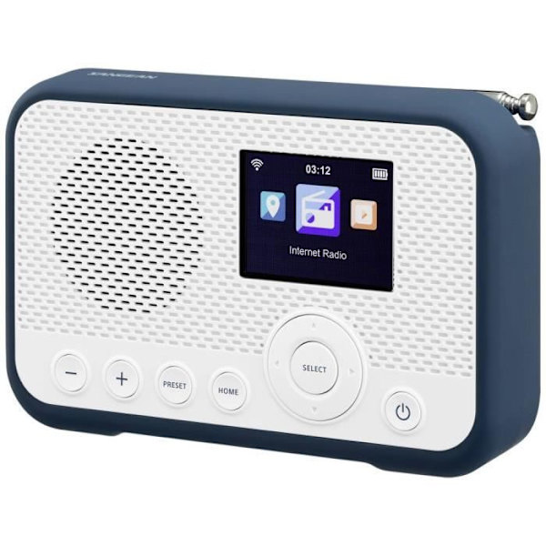 Sangean WFR-39 Internet Pocket Internet Radio, DAB, FM internetradio, FM, WiFi Spotify, väckarklocka funktion, laddningsbar