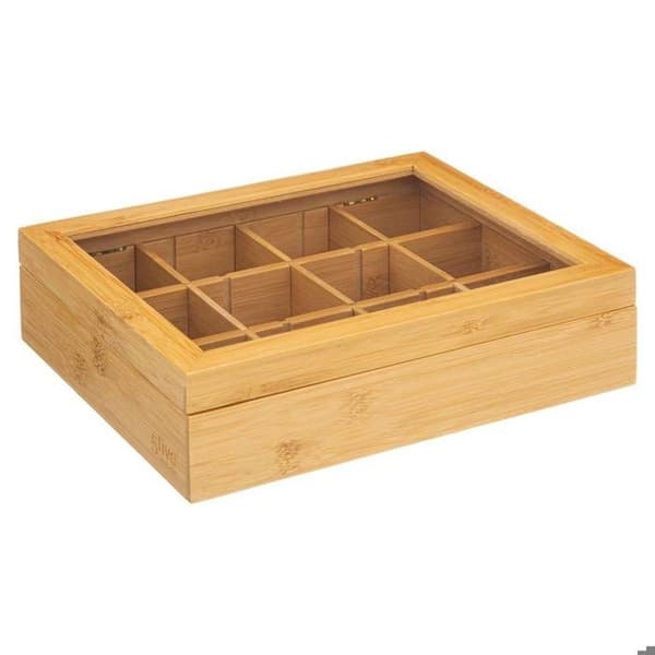 Teask med 12 fack i bambu - 5 five simply smart beige