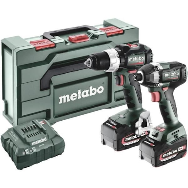 Batteridriven borrskruvdragare - Metabo - BSLBL+SSD200LTBL - 18V - Batteri ingår - Professionell