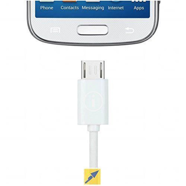 i.tillbehör MICROUSB2 - VIDEOKABEL OCH ADAPTER - tillbehör USB A till mikro-USB 2,0 m vit