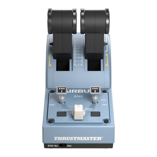 THRUSTMASTER Joystick TCA Officer Pack Airbus Edition: Ergonomisk kopia av Airbus Mini-stick och Quadrant Svart