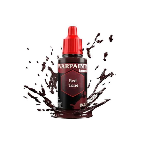Akrylfärg - THE ARMY PAINTER - Fanatics Warpaint - Blekt röd - 18 ml - Blanda ring ingår Blekt rött