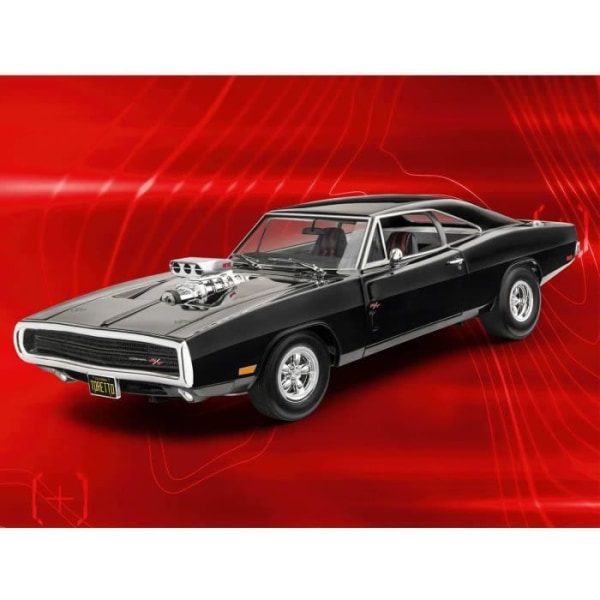 Racerbilsmodell - REVELL - Dodge Charger 1970 - Vit - Blandat - 13 år gammal Enfärgad