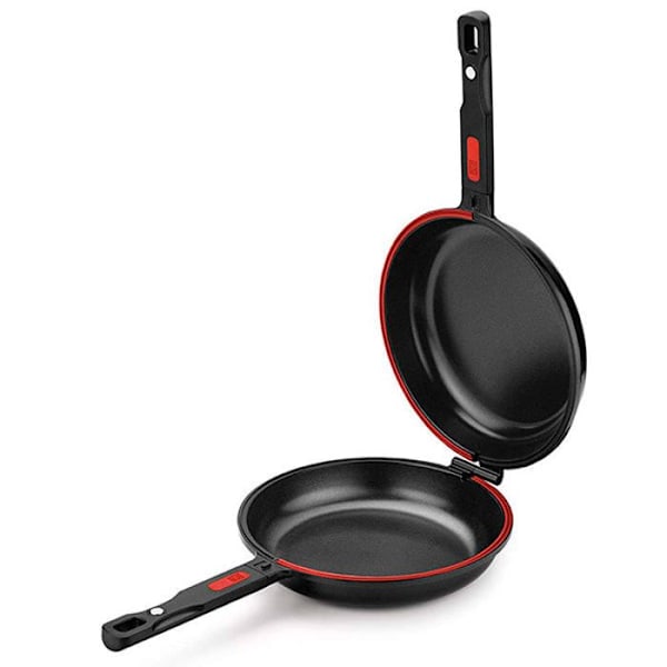BRA dupla Dubbel Omelett Stekpanna 24 cm i gjuten aluminium med non-stick, lämplig för alla typer av bränder inklusive I A41146