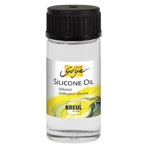 KREUL Solo Goya Silikonoljefärg för att hälla genomskinligt glas - Vuxen Transparent