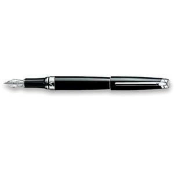 Stylo - Léman - CAD-4799-782 - Svart - 18 karats guldpenna - Silverfärgade och rhodinerade attribut Svart