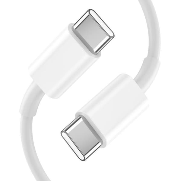 Väggladdare C20W USB-C/USB-A 20 W med USB-C-kabel - Vit