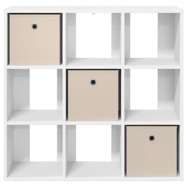 vidaXL Buffé med låda Vit 88,5 x 29 x 84,5 cm 8000484