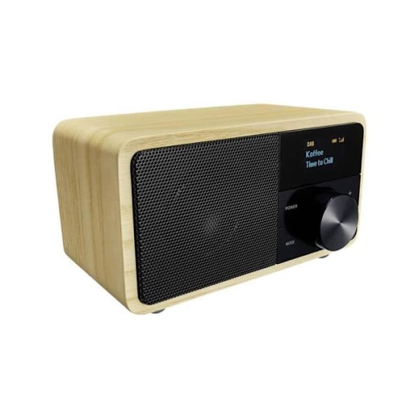 DAB+ radio - SANGEAN - ÄKTA MINI DAB+ (DDR-7) - Trä - Bluetooth - AUX kastanj