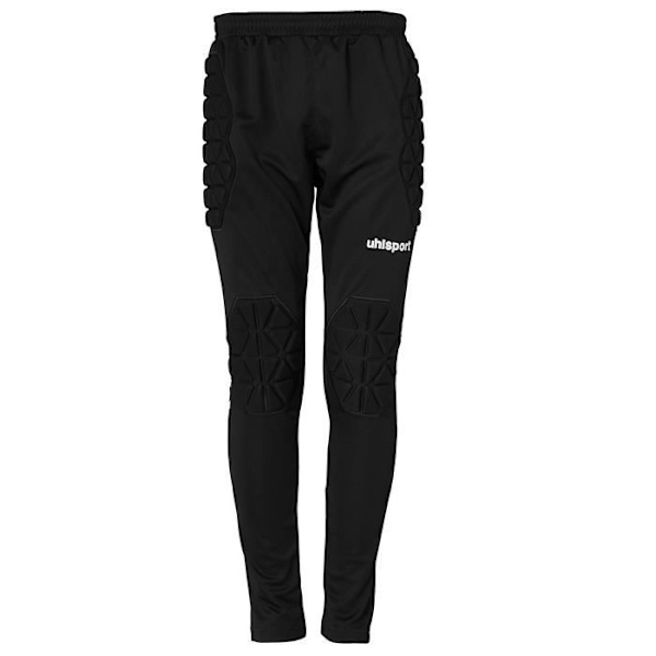 Junior målvaktbyxor - Uhlsport - Essential - Förstärkningar vid höfter - Knäskydd - 100% polyester Svart 14 år gammal
