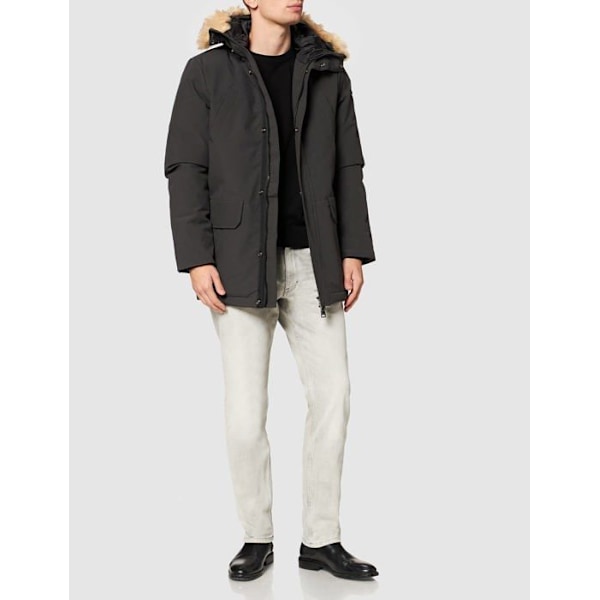 Vattentät - trench - regnkappa - vindjacka - anorak Schott nyc - NELSON20 - Herrparka Antracit jag