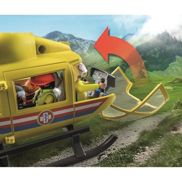 PLAYMOBIL 71203 Rescue Helikopter, Figur, City Action Rescuers Flerfärgad