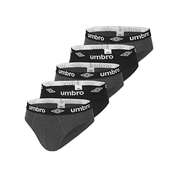 Umbro Kalsonger i enfärgad bomull, set om 5 för män Flerfärgad M