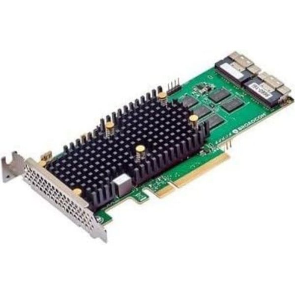Broadcom styrkort - 05-50107-00 - BCM MEGARAID 9660-16i SAS/SATA/NVMe 4GB Svart, Grön, Silver