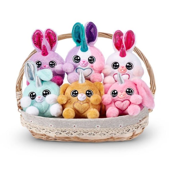 Rainbocorns - 9266 - Bunnycorn Surprise, Paket med 2, 4 överraskningar inuti, Samlarplushästar, (Paket med 2)
