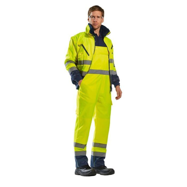 Blouson pilot 3 i 1 - Portwest - PJ50 - Hög synlighet - Gul/Blå - Blandat Gul/marinblå S