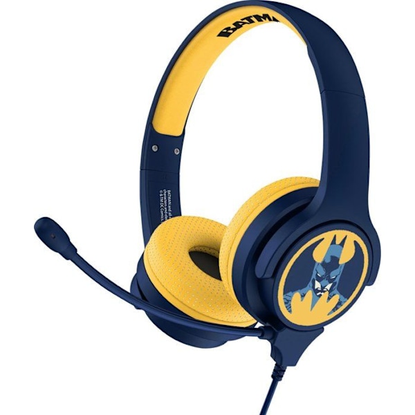 Interaktivt headset - OTL Technologies - Batman - Kabelansluten - Avtagbar mikrofon - Volymgräns 85/94 dB Färg