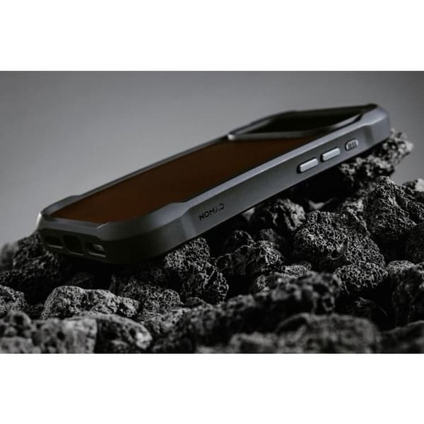 Läderfodral - NOMAD - iPhone 17 Pro Max - Rustik Brun - Robust Skydd - Elegant Brun svart