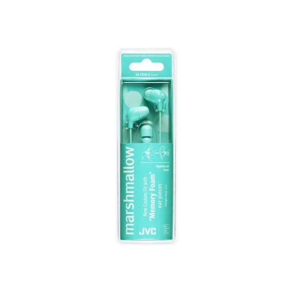 JVC HA-FX38-E Marshmallow - Hörlurar - in-ear - grön