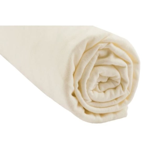 Lakan - EASY DORT - 70x140 cm - 100% ekologisk bomull - Set om 3 - Hasselnöt, vit, ecru färger hasselnöt, vit, ecru